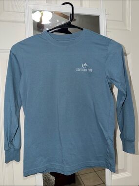 Southern Tide Long-Sleeve Tee in Dusty Blue